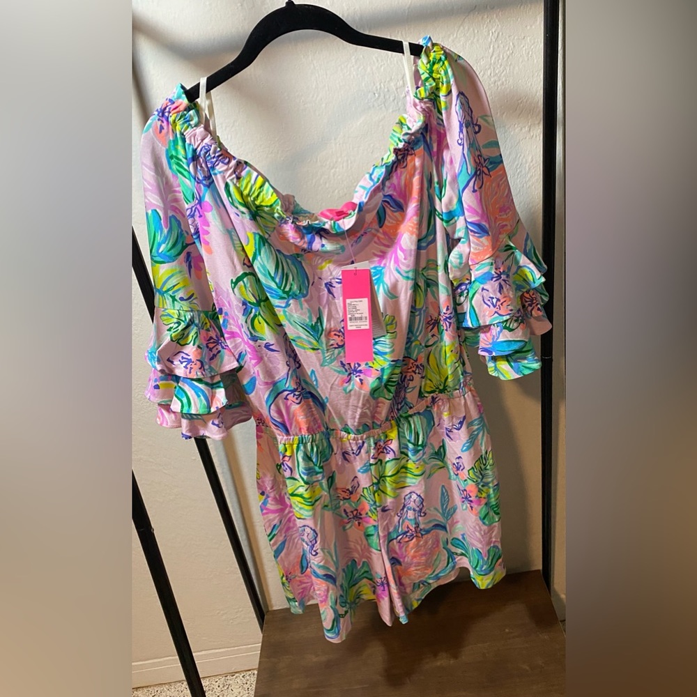 NWT Lilly Pulitzer Calla Romper, sz Large